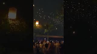 langit penuh lampion terbang #lampion #borobudur #waisak2023