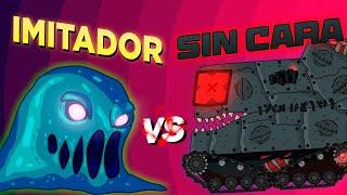 Batallas de gladiadores Imitador vs Sin Cara - Dibujos animados sobre tanques