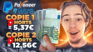 Copiez & Collez des Shorts YouTube pour GAGNER 1256€ TOUTES LES 15 Minutes Sans montrer son Visage