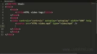 HTML video Tag