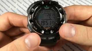 Как настроить часы Casio ProTrek PRW-2500-1E - инструкция  Watch-Forum.RU