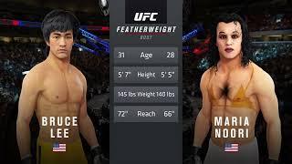 UFC 4  Bruce Lee vs. Sephora Maria Noori CURVY MODEL EA Sports UFC 4