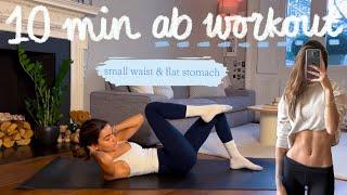 10MIN everyday pilates ab workout  small waist and flat stomach