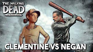 CLEMENTINE VS NEGAN CUT FIGHT - The Walking Dead