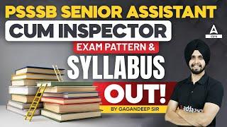 PSSSB Senior Assistant Syllabus 2024  PSSSB Senior Assistant Cum Inspector Syllabus Out