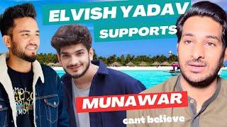 Elevish Yadav Supports Munawar Faruqui  कमाल हो गया    Big Boss 17 @ArbaazVlogs