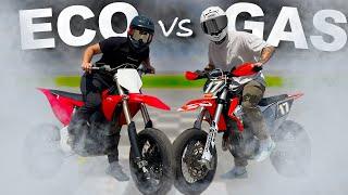 Worlds FASTEST Electric vs Gas Supermoto