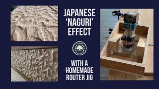 Japanese “Naguri” pattern router jig