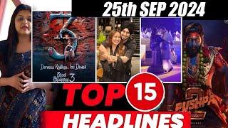 Top 15 Big News of Bollywood  25th   SEPTEMBER 2024  Salman Khan  Ramayana Sunny Deol Amir Khan