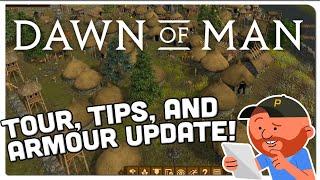 Dawn of Man  Tips Colony Tour and Armour Update  Pre-historic City Sim