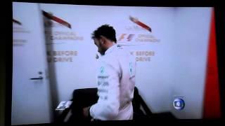 2015 JULES BIANCHI  hamilton cries for julis Bianchi and hides his face 2015