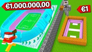 FUßBALL EM STADION 1.000.000.00000€ vs 1€ in MINECRAFT RP