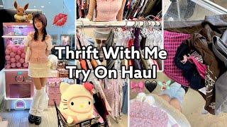 THRIFT WITH ME  Try On Haul Y2KTrendy pieces ღˇ◡ˇ