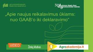 Žemės ūkio naudmenų deklaravimas ekologinės sistemos