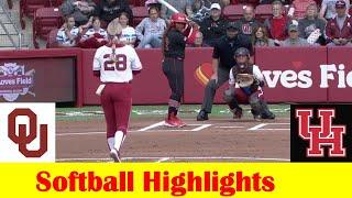 Houston vs #2 Oklahoma Softball Game 1 Highlights April 19 2024