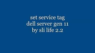 set service tag dell g11