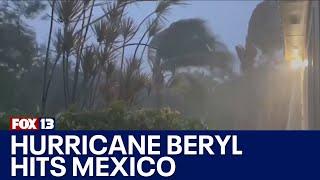 Hurricane Beryl makes landfall in Mexico  FOX 13 Seattle