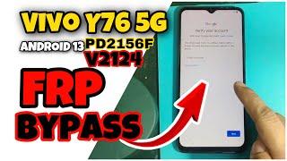 vivo Y76 5G PD2156F V2124 FRP bypass Android 13 Latest Security Patch