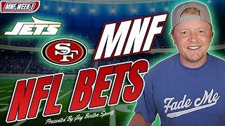 Jets vs 49ers Monday Night Football Picks  FREE NFL Best Bets Predictions and Player Props