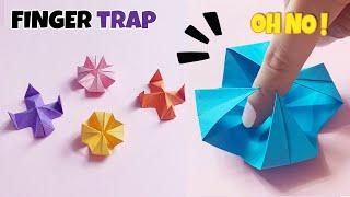 DIY FINGER TRAP  HOW TO MAKE A PAPER ANTISTRESS TOY  MAKE YOUR OWN ORIGAMI FINGER TRAP