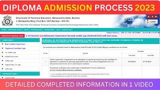 DIPLOMA ADMISSION PROCESS 2023  DETAIL DIPLOMA STEP BY STEP ADMISSION GUIDANCE IN HINDI