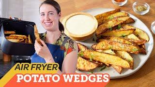 Air Fryer Crispy Parmesan Potato Wedges  Cooking with Cosori