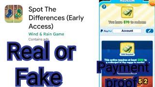 Spot the difference game real or fake  Spot the difference earn money  Spot the difference game