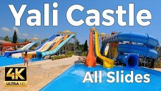 Yali Castle WaterPark 2023 Izmir Turkey Türkiye - All Slides