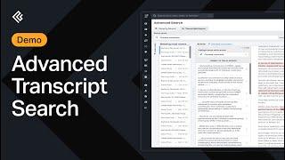 Advanced Global Transcript Search