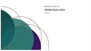 Shades & Tints of Abduction color #166461 A Warm Green color #135856 #114d4b #2f7572 #498684