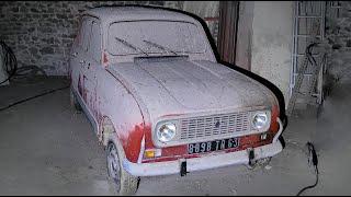 Restoration of a Renault 4L abandoned for 24 years out of the barn