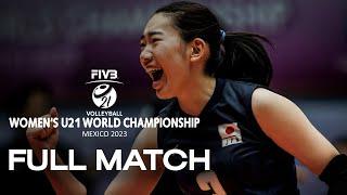 JPN vs. CHN - Full Match  Womens U21 World Championship  Lèon