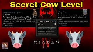 Diablo IV - The Secret Cow Level Puzzle Hints Fountain Of Ked Bardu