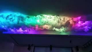 Thunder Cloud Light Popular in Tiktok Wall Ceiling Decoration RGB Night Light