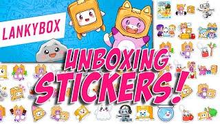 LANKYBOX UNBOXING VIDEOS Lankybox STICKERS Lankybox PLUSHIES LANKYBOX Boxy Foxy Rocky Ghosty Milky