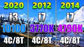 Core i3 10100 vs Core i7 3770K vs Core i7 4790K  PC Gameplay Benchmark Tested