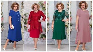 Most beautiful and gorgeous plus size mother of the bride dresslatest outfitparty wear dress 2024