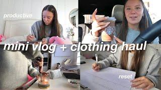 mini vlog + clothing haul 