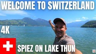 WELCOME TO SWITZERLAND  FIRST VLOG IN THE SWITZERLAND SERIES  SPIEZ AT LAKE THUN