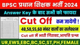 BPSC Head Master CUT-OFF 2024  BPSC Head Master Answer key BPSC Head Teacher Expected Cut offBPSC