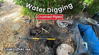 Water Digging  Friday Pipe in Roots Repair