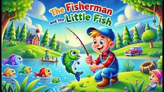 The Fisherman and the Little Fish English Story for kids.