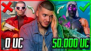 55.000 UC ПРОКАЧАЛ АККАУНТ на ДЕНЬ РОЖДЕНИЯ ПОДПИСЧИКА В PUBG MOBILE ПРОКАЧКА АККАУНТА ПУБГ МОБАЙЛ