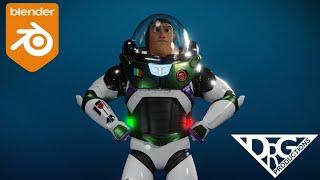 Creating Pixars Buzz Lightyear in Blender - Lightyear - Blender character creation