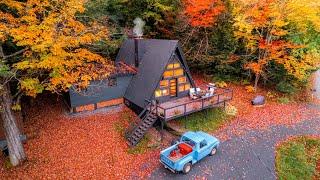 Experience Autumn   Fall Foliage Hunting from Vermont A-Frame Cabin