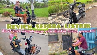 REVIEW SEPEDA LISTRIK U WINFLY DRAGON FLY 2  SERU BANGET BUAT JALAN2 SORE BARENG ANAK