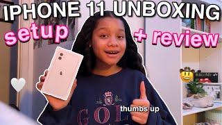 IPHONE 11 UNBOXING *setup + review*