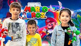 Filme Super Mário Bros  1a vez do Matheus no cinema - Família Bigo