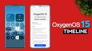 Oneplus OxygenOS 15 Android 15  Timeline Beta Update 