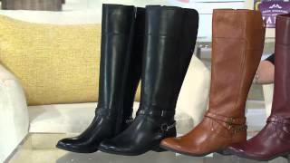 Marc Fisher Leather Wide Calf Boots - Alexis with Jane Treacy